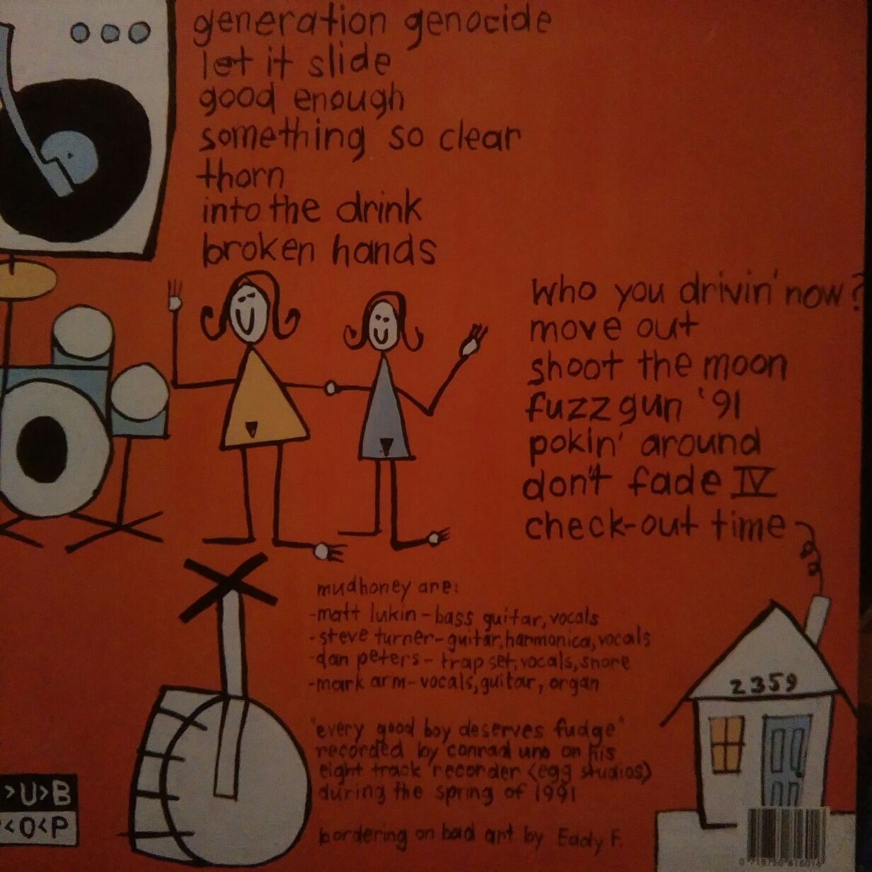 Every Good Boy Deserves Fudge - Mudhoney (12”) music collectible [Barcode 718750816016] - Main Image 2