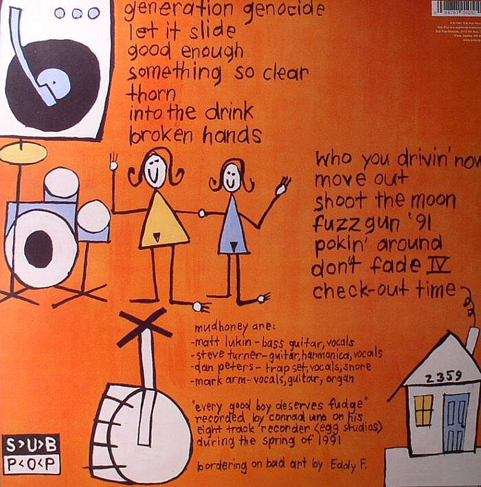 Every Good Boy Deserves Fudge - Mudhoney (CD) music collectible [Barcode 718750816023] - Main Image 2