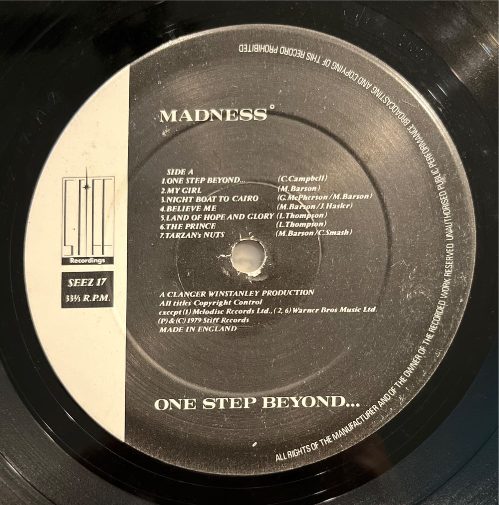 One Step Beyond... - Madness (12”) music collectible - Main Image 3