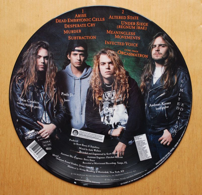 Arise - Sepultura (12”) music collectible [Barcode 016861932886] - Main Image 2