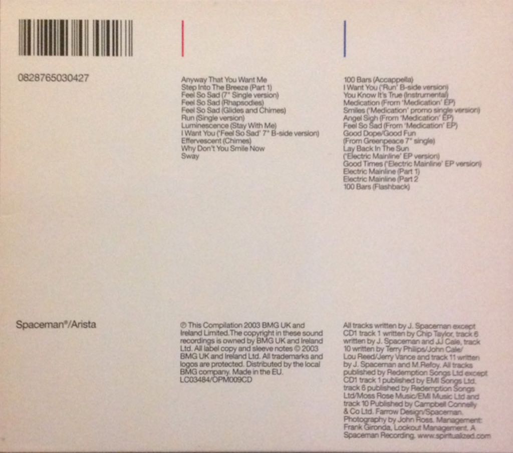 The Complete Works - Volume One - Spiritualized (CD) music collectible [Barcode 828765030427] - Main Image 2