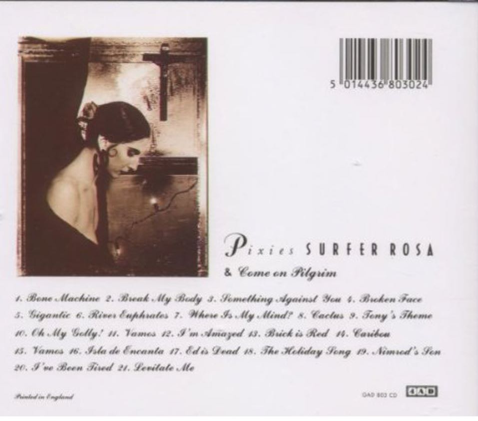 Surfer Rosa - Pixies (CD) music collectible [Barcode 652637803020] - Main Image 2
