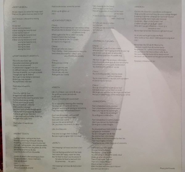 Sense And Sensuality - Au Pairs (12”) music collectible - Main Image 4