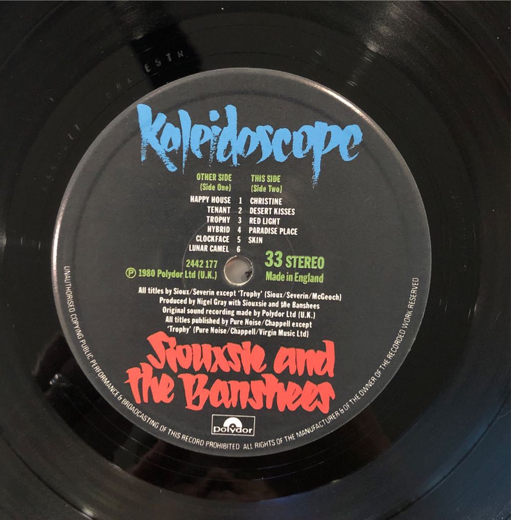 Siouxsie And The Banshees Kaleidoscope - Siouxsie And The Banshees (12” - 40) music collectible [Barcode 602498369135] - Main Image 3