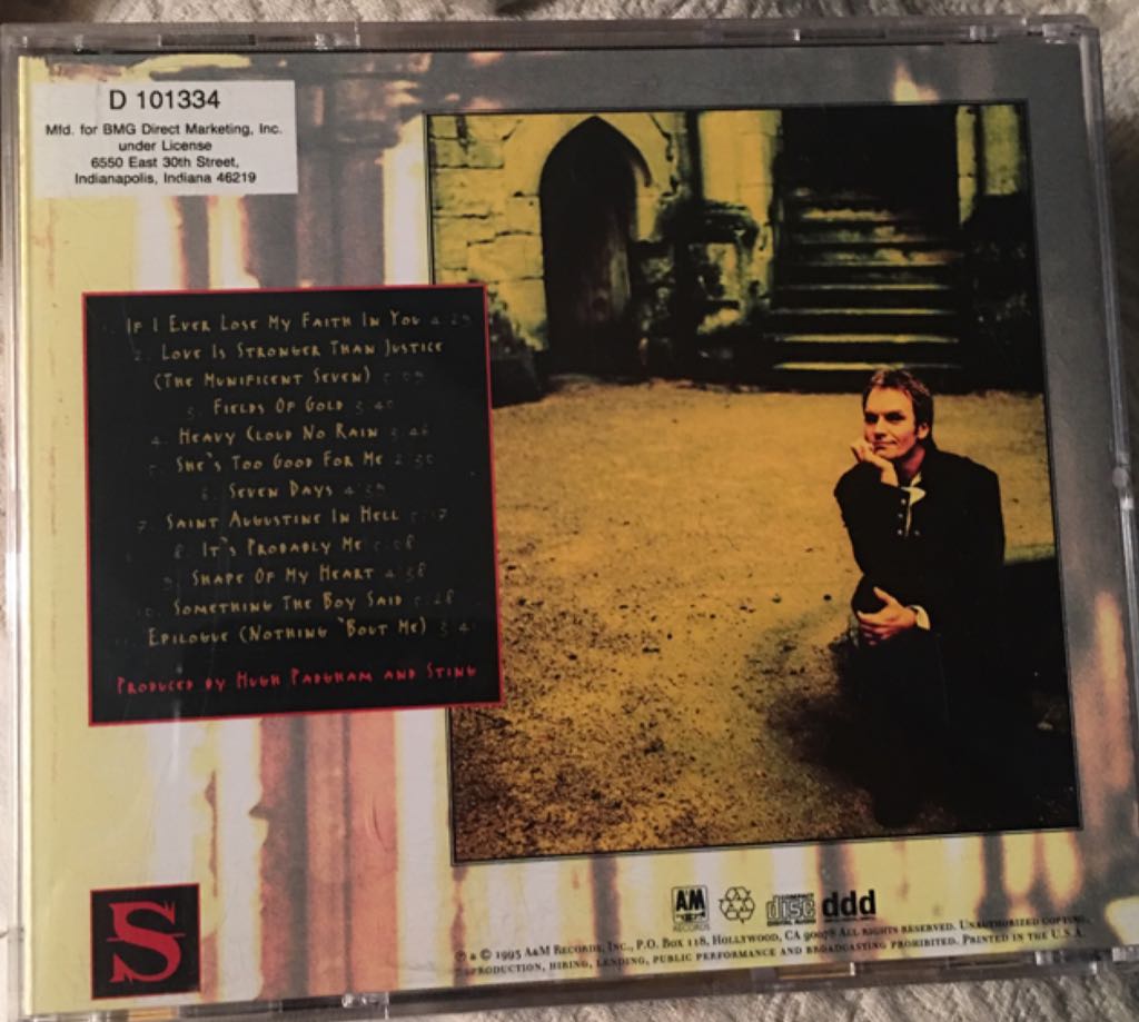 Ten Summoners Tales - Sting (CD) music collectible [Barcode 9399054007594] - Main Image 2