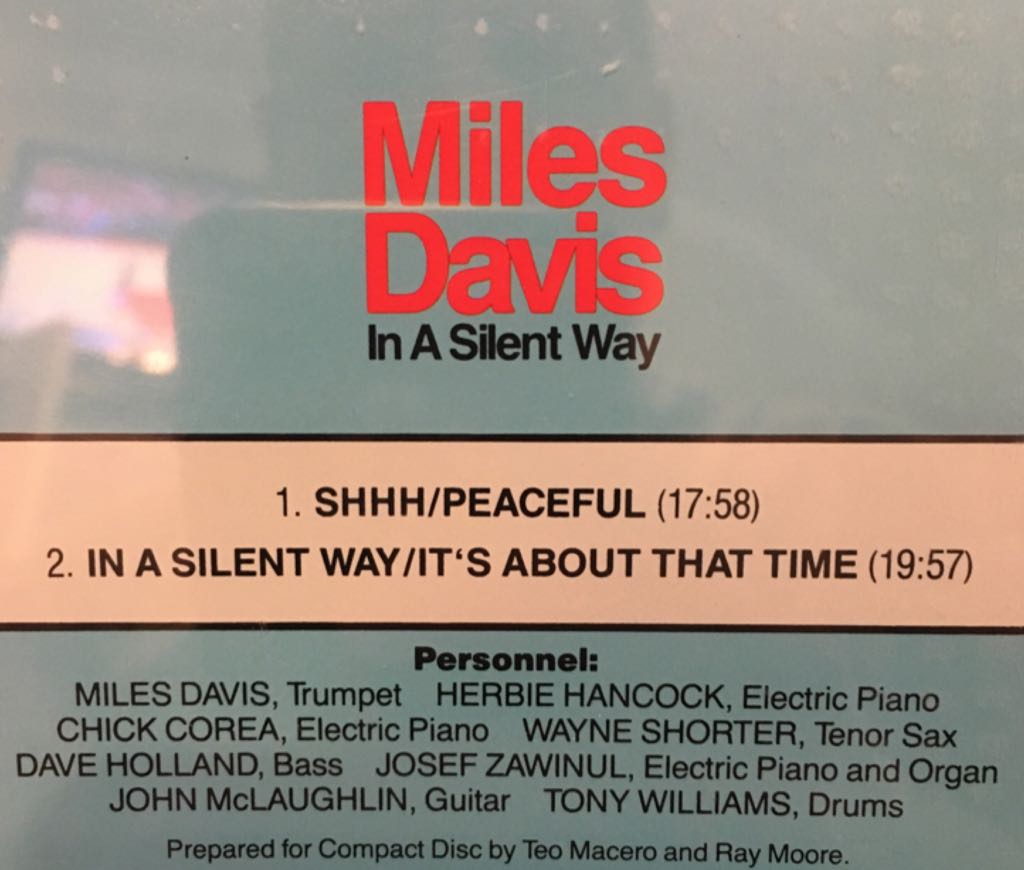 In A Silent Way - Davis, Miles (CD) music collectible [Barcode 074644058024] - Main Image 2