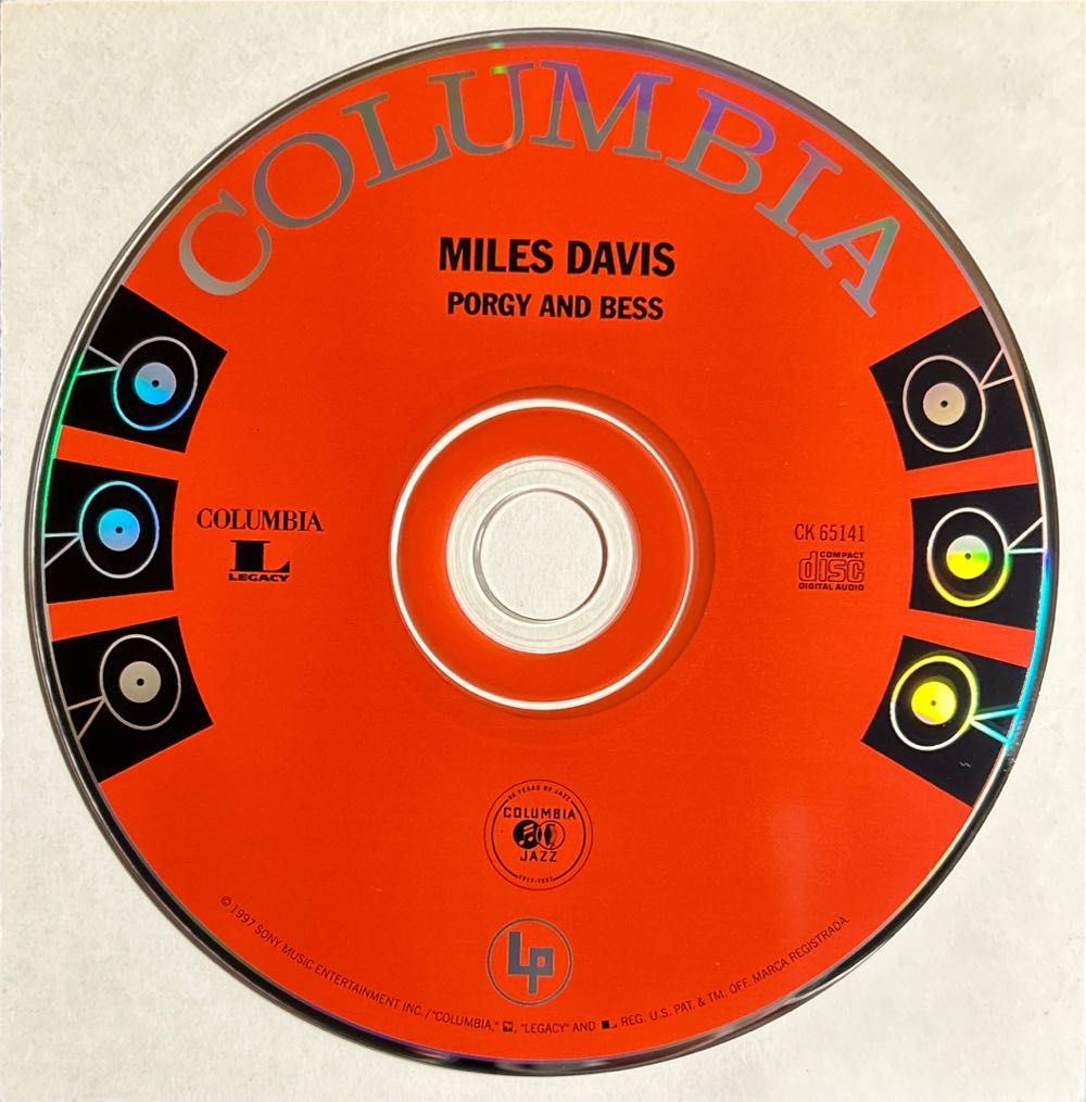 Porgy And Bess - Miles Davis (CD - 59) music collectible [Barcode 074646514122] - Main Image 4