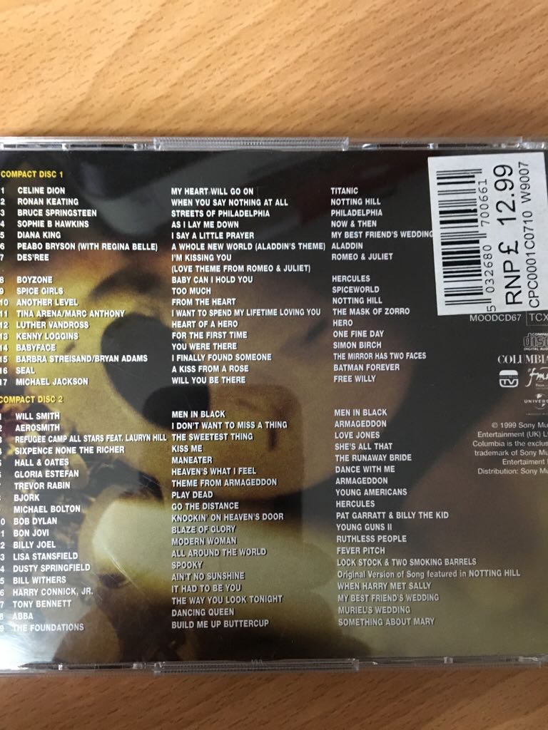 The All Time Greatest Movie Songs - Various (CD) music collectible - Main Image 2