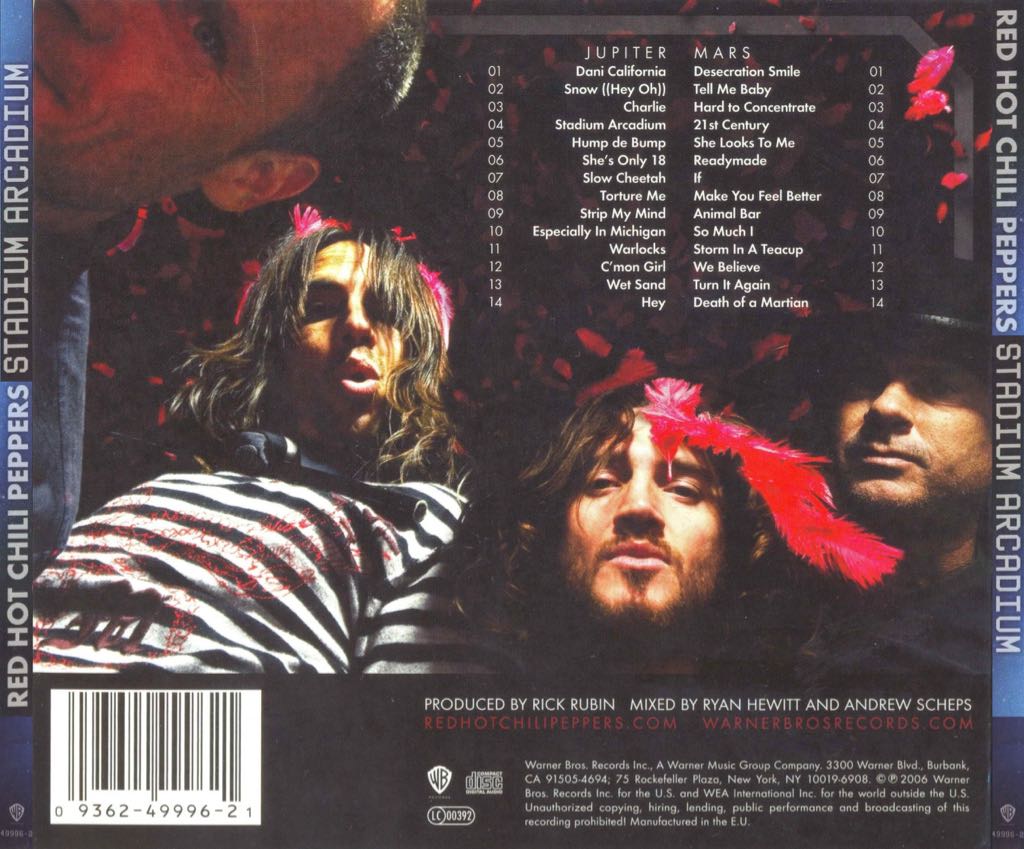 Stadium Arcadium - Red Hot Chili Peppers (CD - 122:27) music collectible - Main Image 2