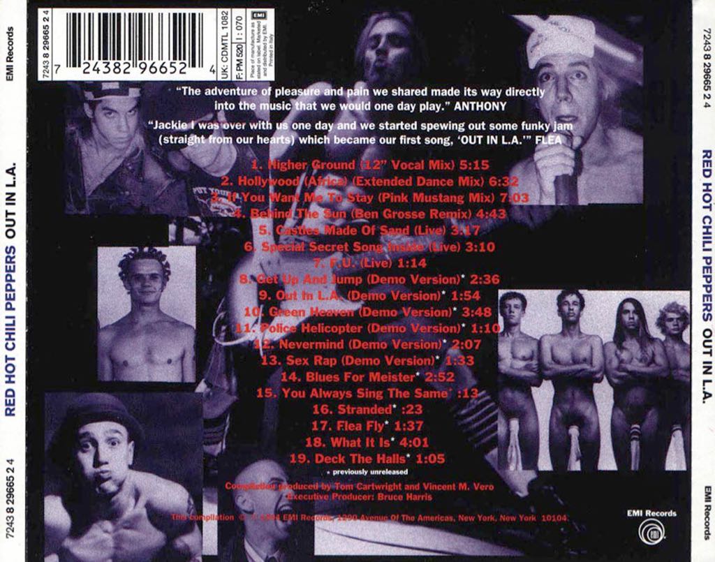 Out In L.A. - Red Hot Chili Peppers (CD - 50) music collectible [Barcode 724382966524] - Main Image 2