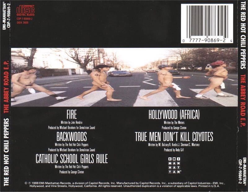 The Abbey Road E.P. - Red Hot Chili Peppers (CD) music collectible [Barcode 077779086924] - Main Image 2