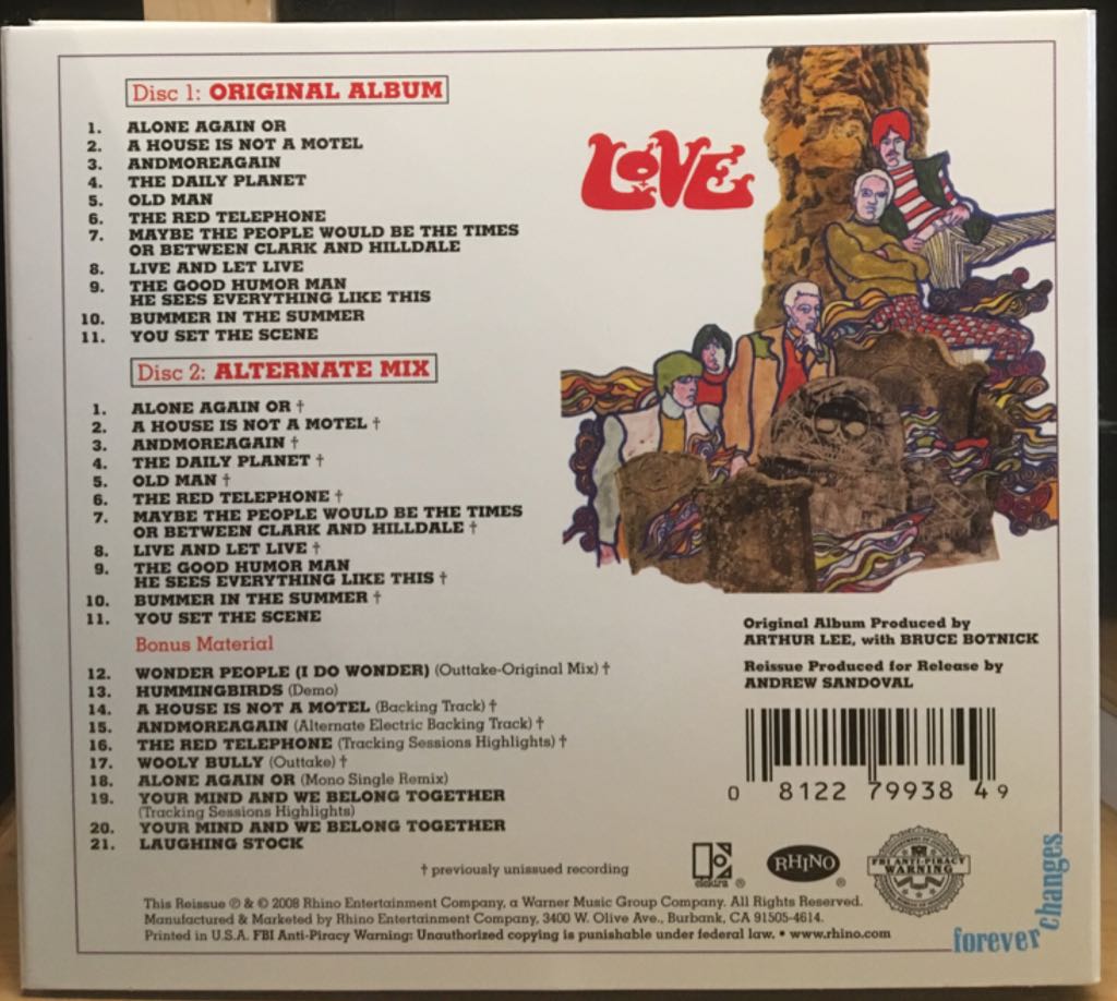 Forever Changes - Love (CD) music collectible [Barcode 081227993849] - Main Image 2