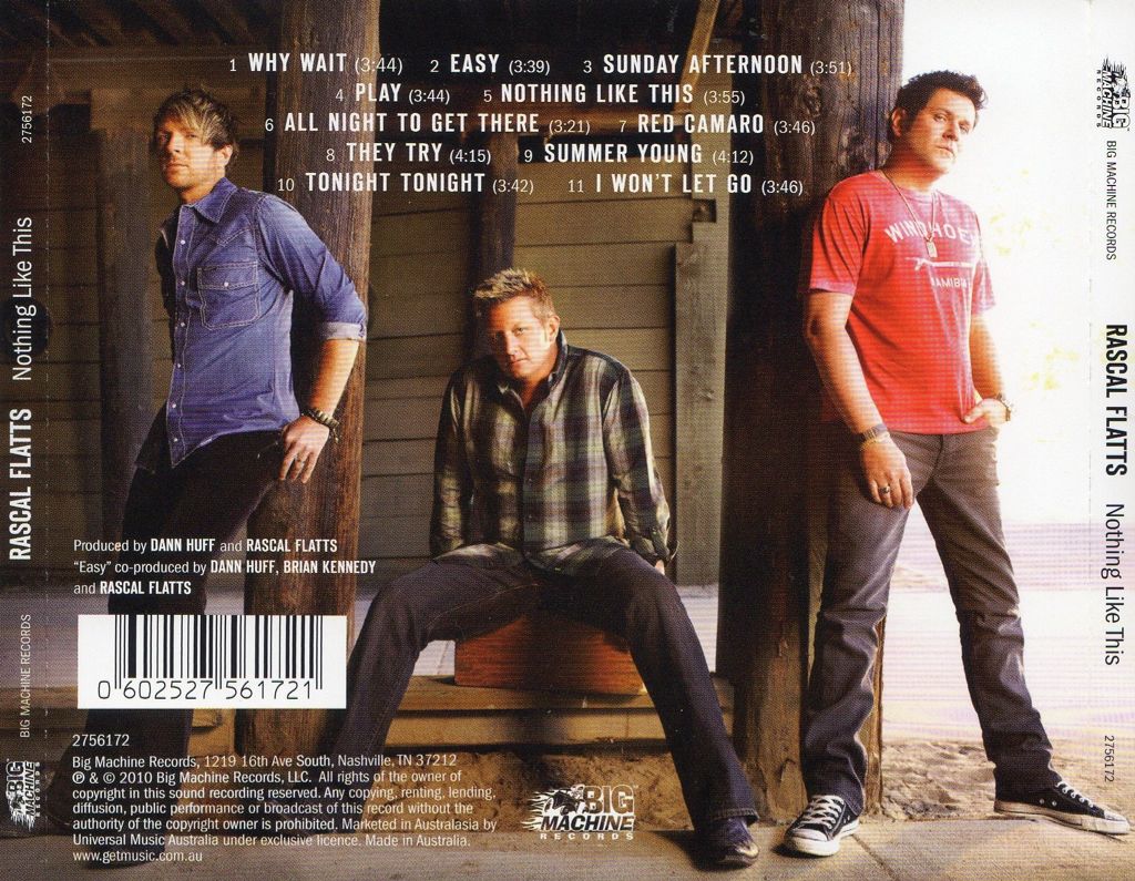 Nothing Like This - Rascal Flatts (CD - 41) music collectible [Barcode 843930004256] - Main Image 2