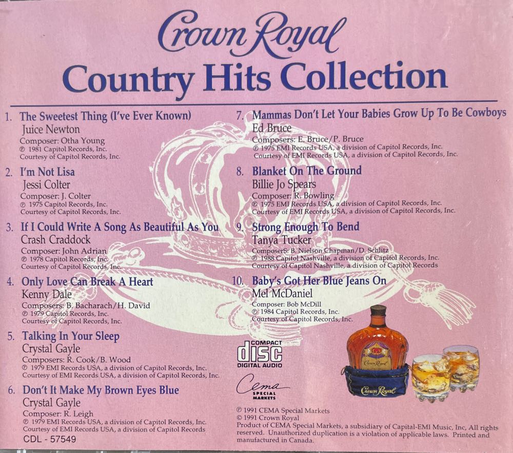 Country Hits Collection - Various (CD - 30) music collectible [Barcode 056775644420] - Main Image 2