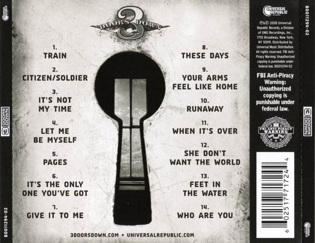 3 Doors Down - 3 Doors Down (CD) music collectible [Barcode 602517717244] - Main Image 2