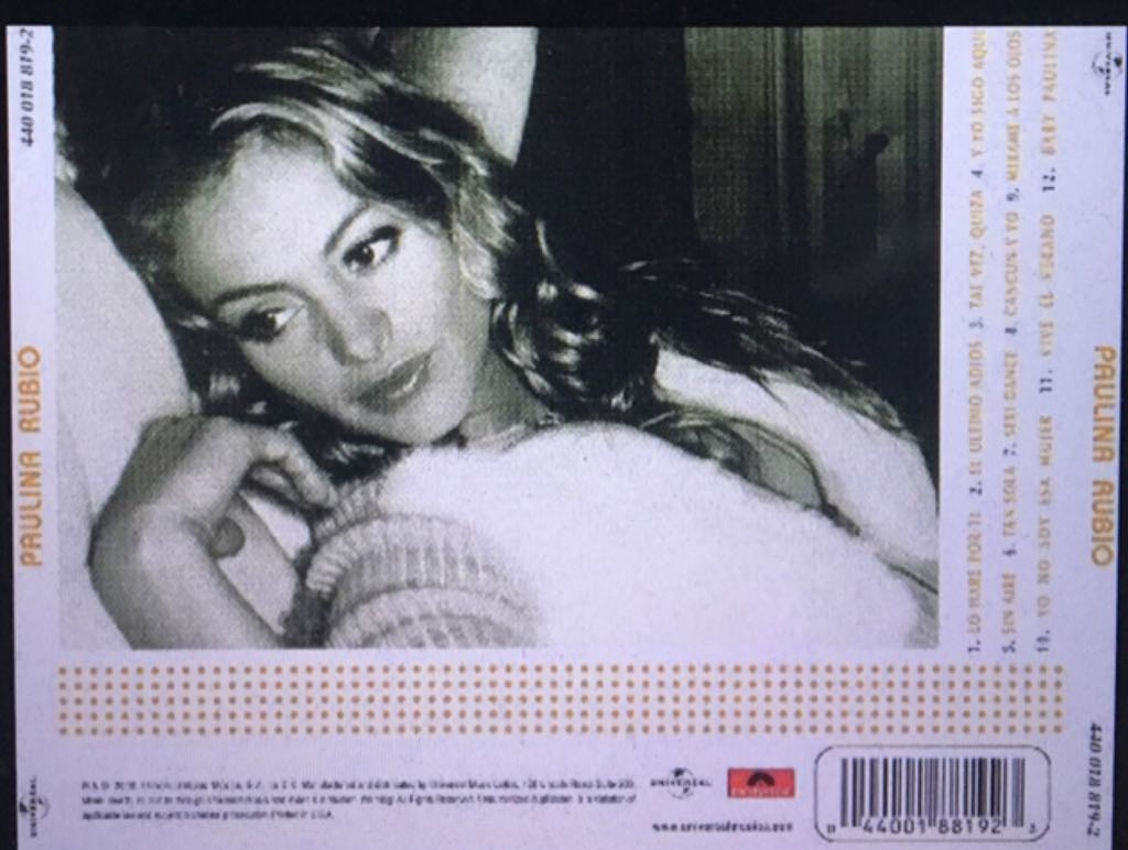 Paulina - Paulina Rubio (CD) music collectible [Barcode 044001881923] - Main Image 2