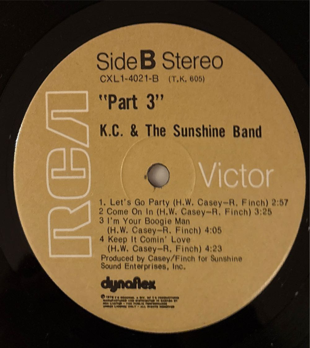 Kc And The Sunshine Band - KC & The Sunshine Band (12”) music collectible - Main Image 4