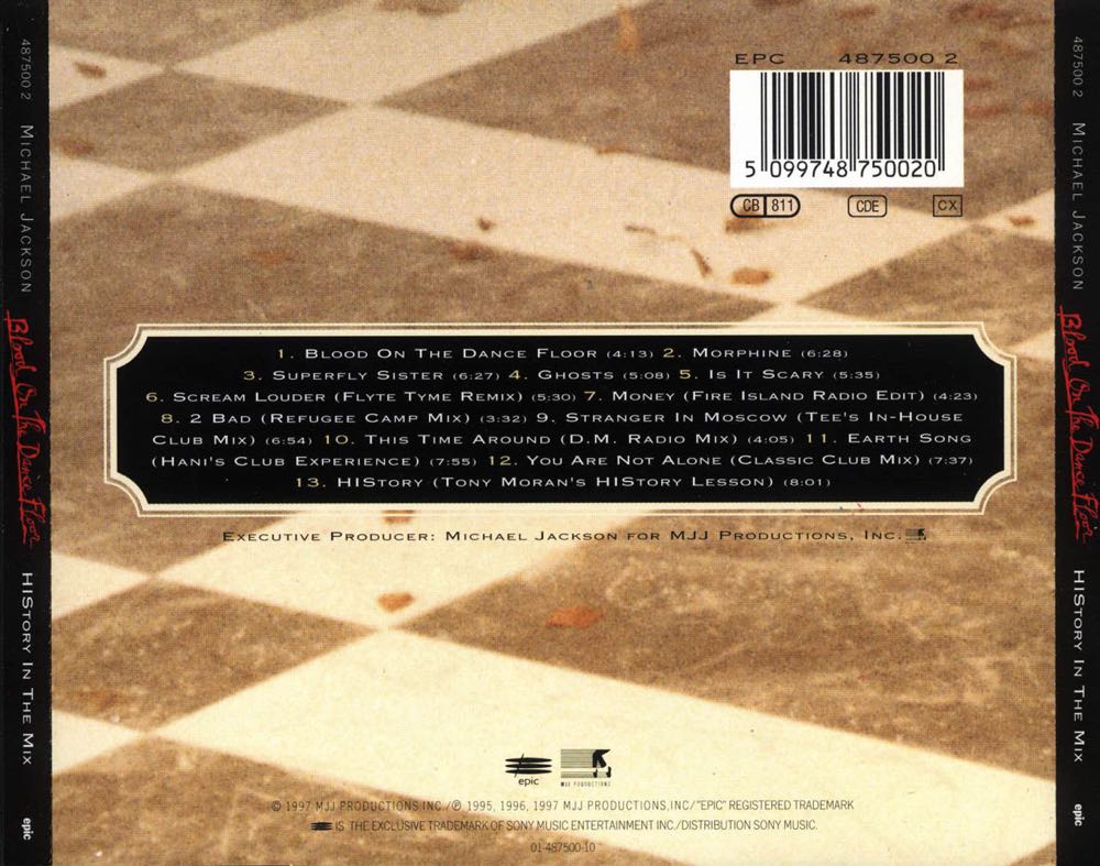 Blood On The Dance Floor (HIStory In the Mix) - Michael Jackson (CD) music collectible [Barcode 9399700034769] - Main Image 2