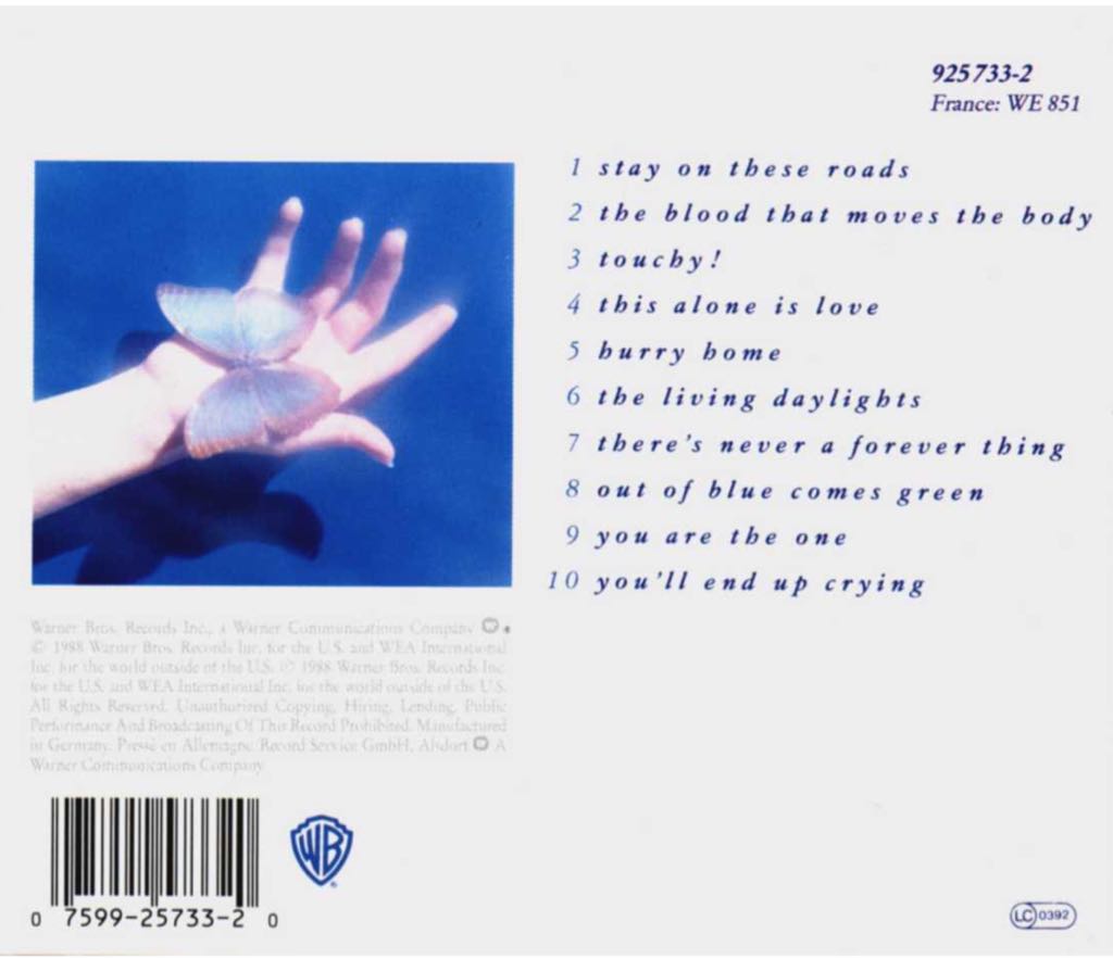 Stay On These Roads - A-HA (12”) music collectible [Barcode 075992573313] - Main Image 2
