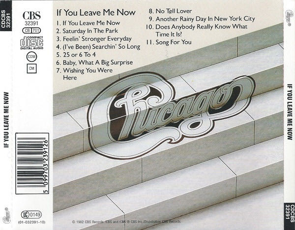 If you leave me now - Chicago (CD - 43) music collectible [Barcode 5099703239126] - Main Image 2