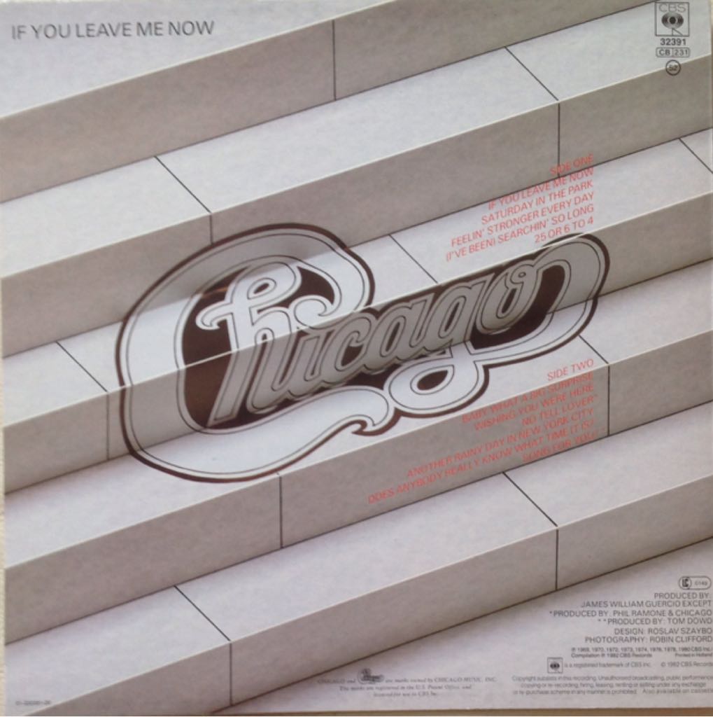 If You Leave Me Now - Chicago (CD - 56) music collectible - Main Image 2