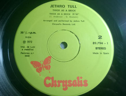 Thick As A Brick - Jethro Tull (12”) music collectible [Barcode 4007192526543] - Main Image 4