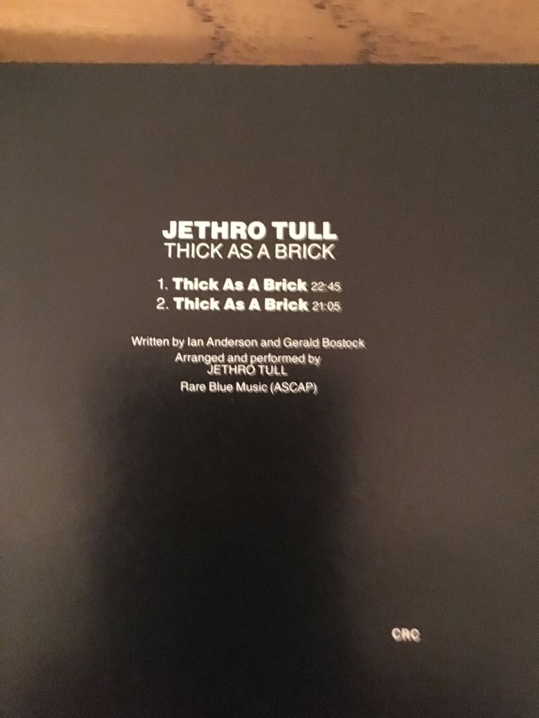 Thick As A Brick - Jethro Tull (CD - 44) music collectible [Barcode 724385770524] - Main Image 2