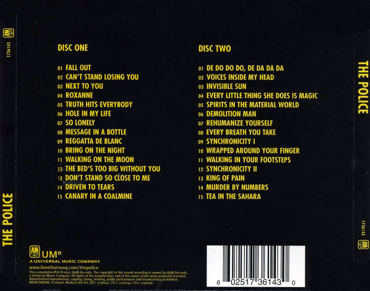 The Police - The Police (CD) music collectible - Main Image 2
