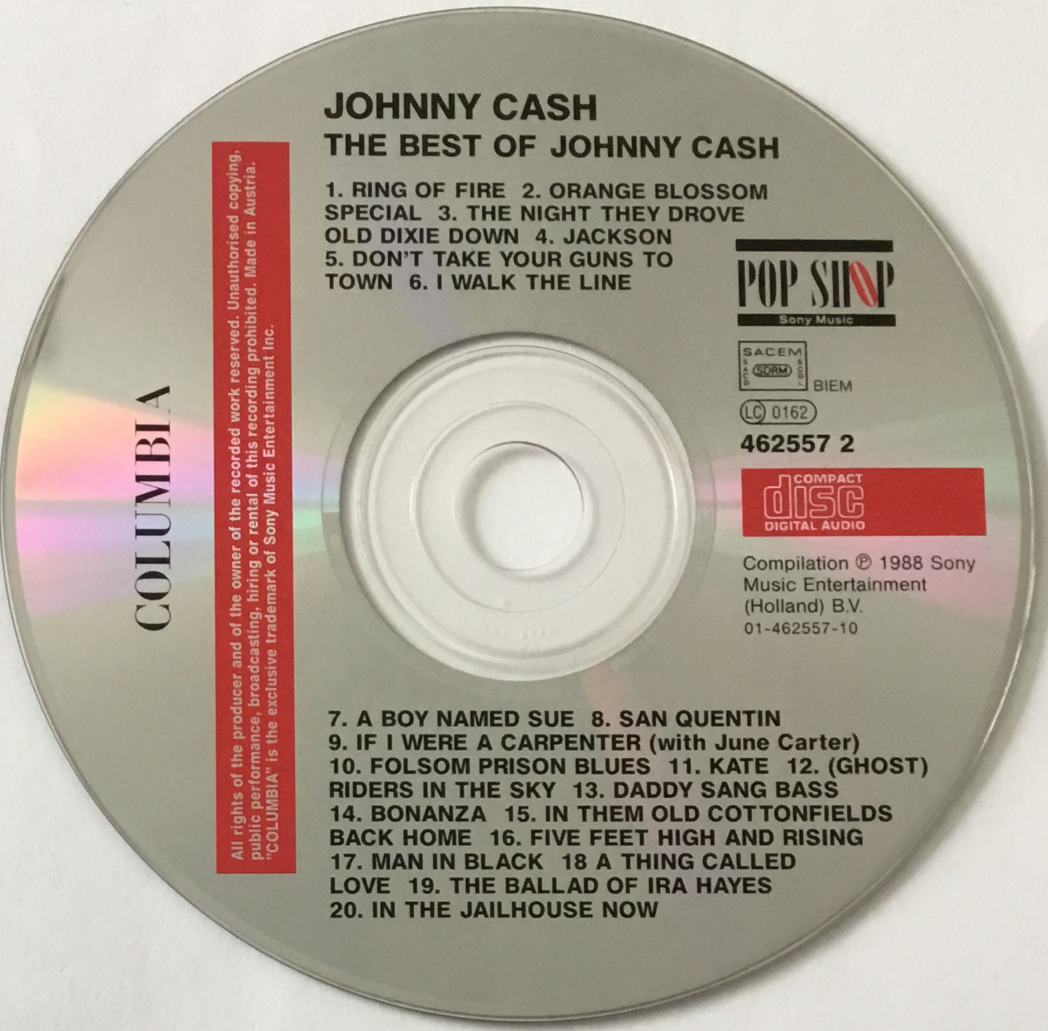 The Best Of Johnny Cash - Cash, Johnny (CD - 58) music collectible [Barcode 5099746255725] - Main Image 4