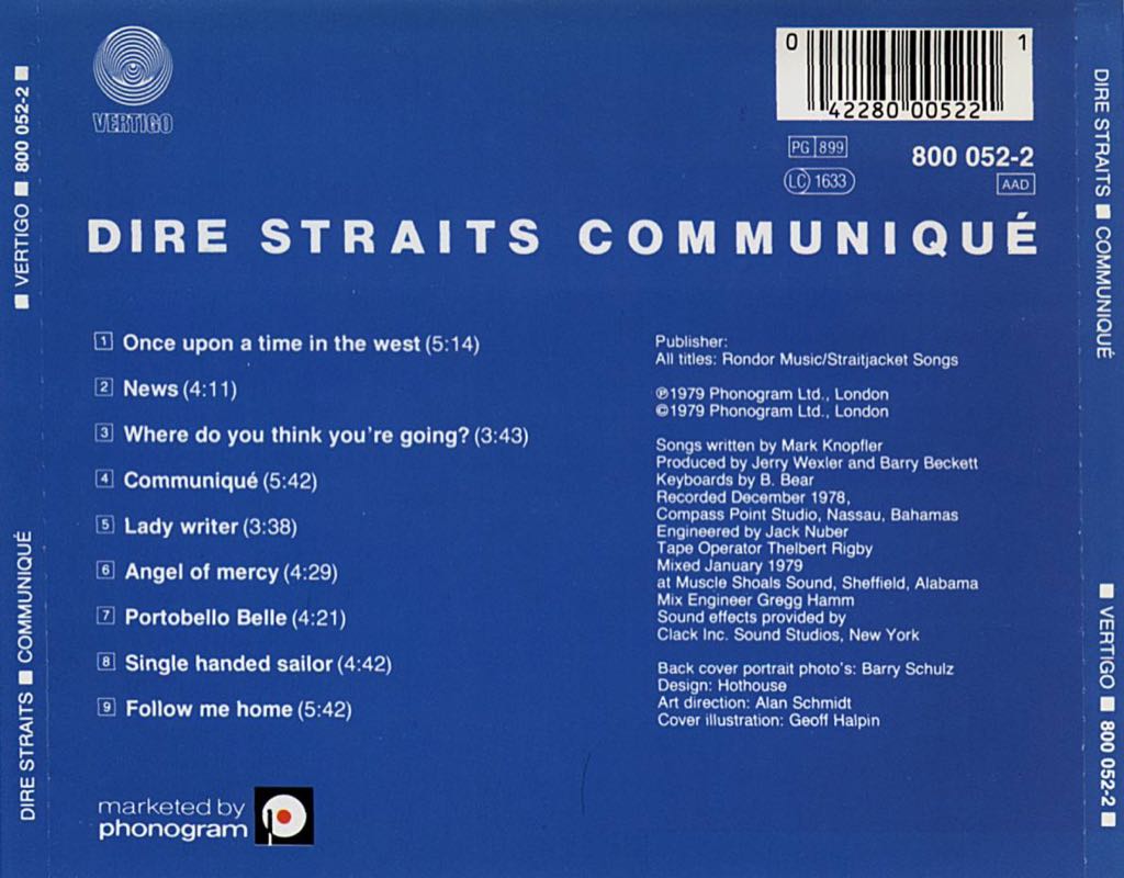 Communique - Dire Straits (CD - 43) music collectible - Main Image 2