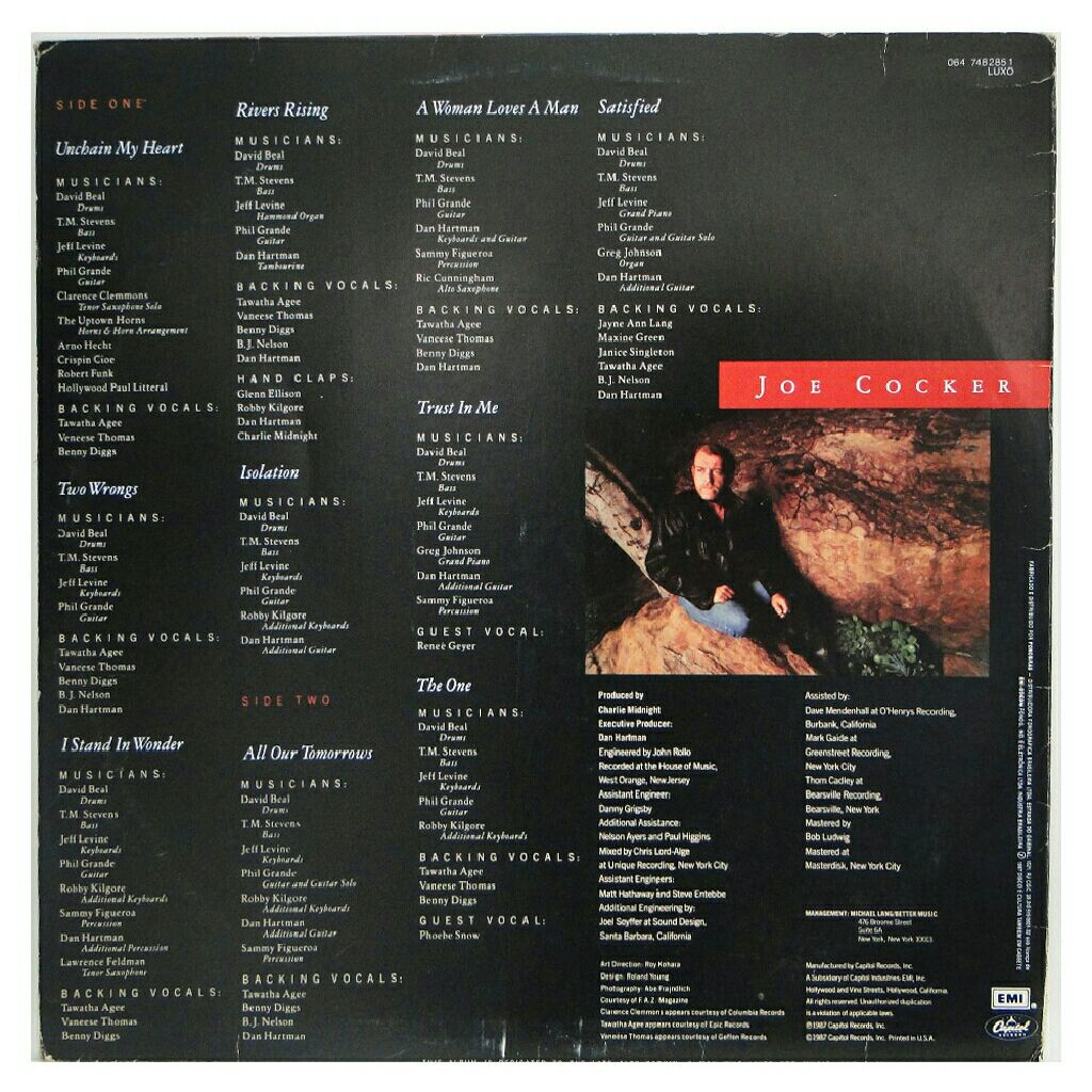 Unchain My Heart - Joe Cocker (12”) music collectible [Barcode 5099974828517] - Main Image 2