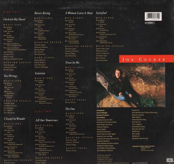 Unchain My Heart - Cocker, Joe (12” - 4230) music collectible - Main Image 2