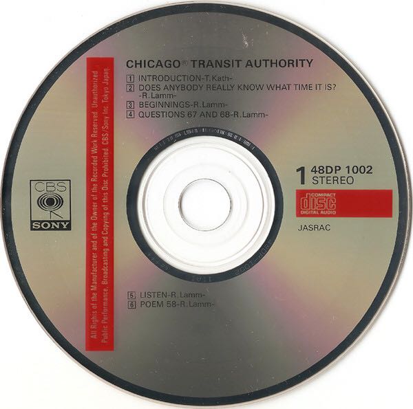 Chicago - Chicago Transit Authority - Chicago (CD - 78) music collectible [Barcode 074640000829] - Main Image 4