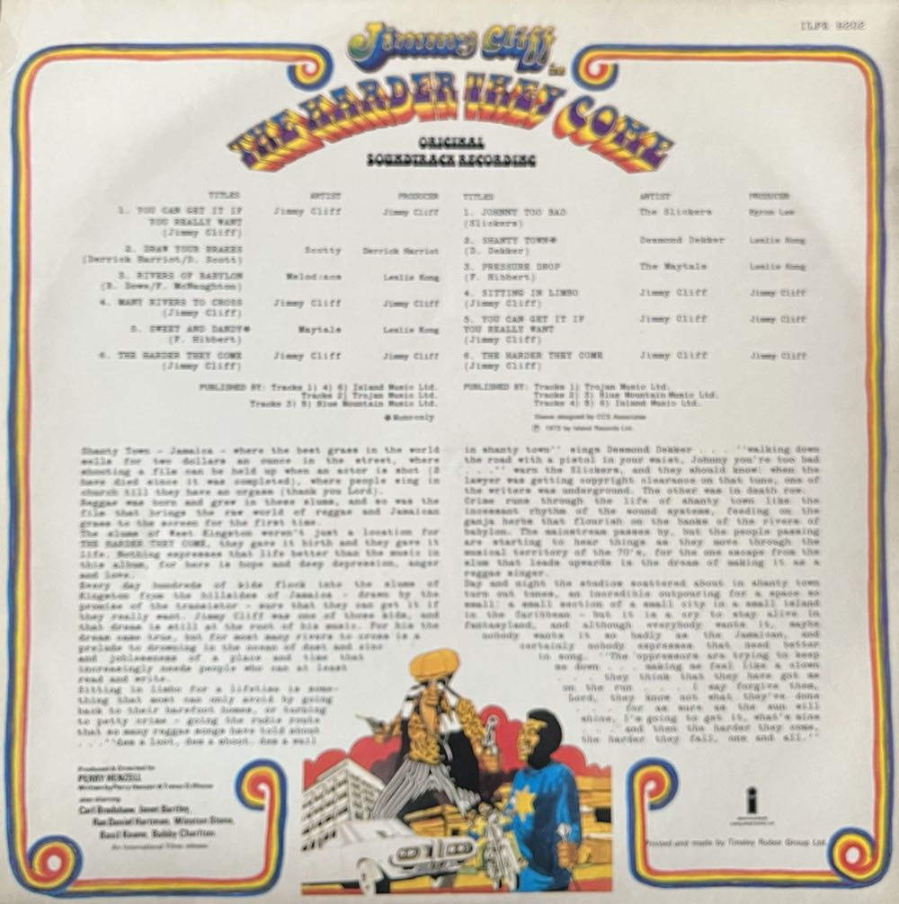 Harder They Come, The - Jimmy Cliff (12”) music collectible [Barcode 042284657419] - Main Image 2