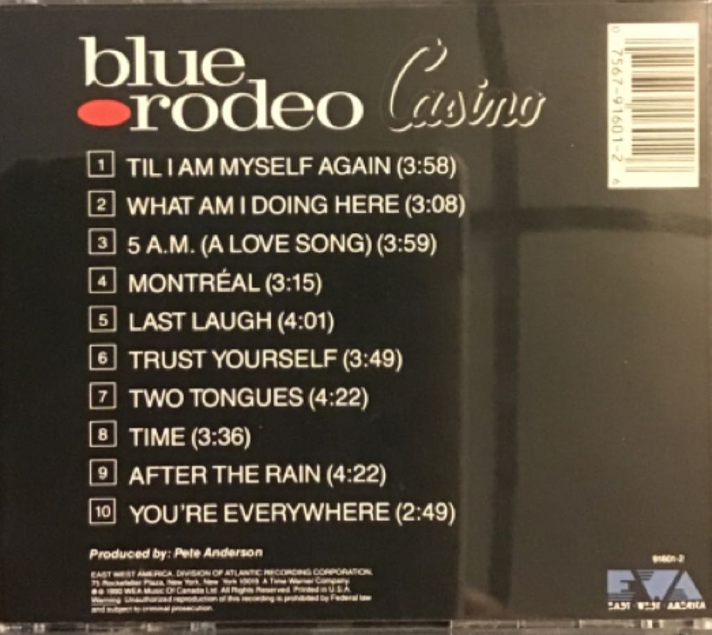 Casino - Blue Rodeo (CD) music collectible [Barcode 075679160126] - Main Image 2