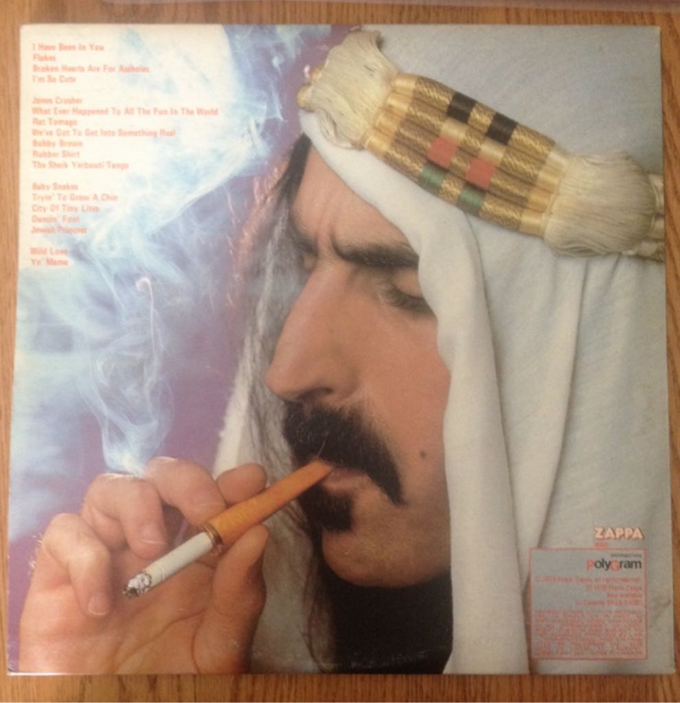 Sheik Yerbouti - Frank Zappa (12” - 7233) music collectible - Main Image 2