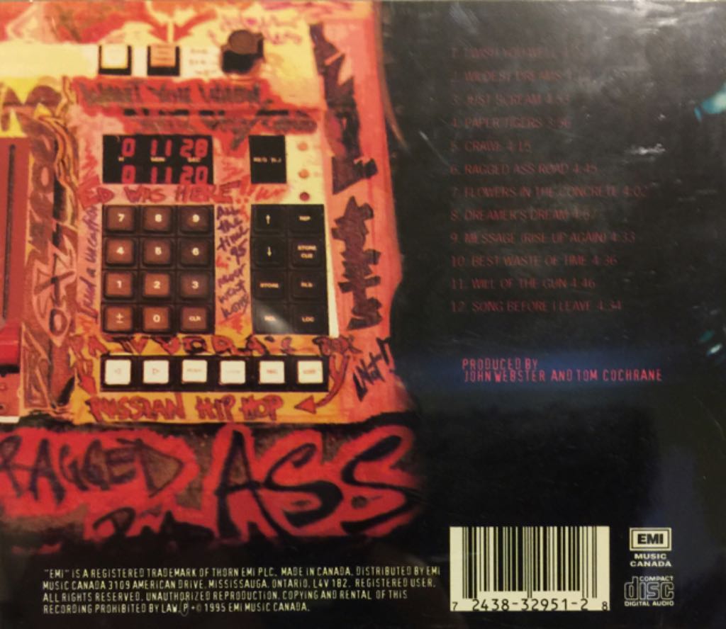 Ragged Ass Road - Cochrane, Tom (CD - 54) music collectible [Barcode 724383295128] - Main Image 2