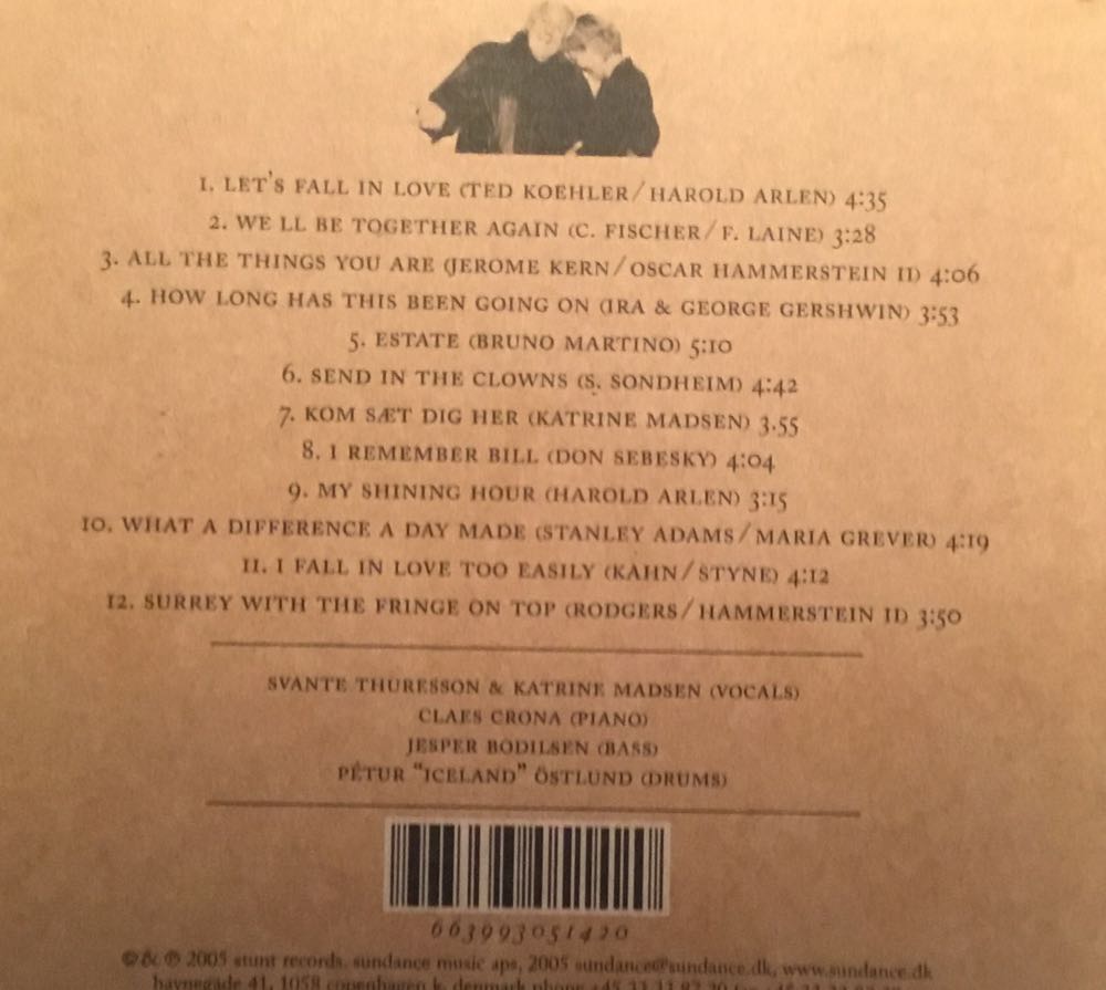 Box Of Pearls - Katrine Madsen/Svante Thuresson (CD) music collectible [Barcode 663993051420] - Main Image 2