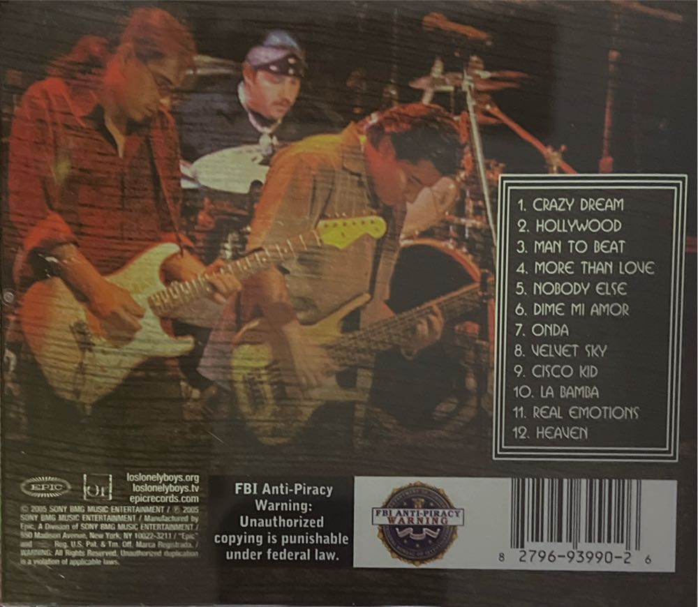 Live At The Fillmore - Los Lonely Boys (CD) music collectible [Barcode 827969399026] - Main Image 2