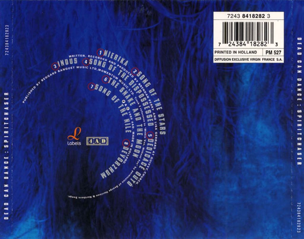 Spiritchaser - Dead Can Dance (CD - 52) music collectible [Barcode 776974208925] - Main Image 2