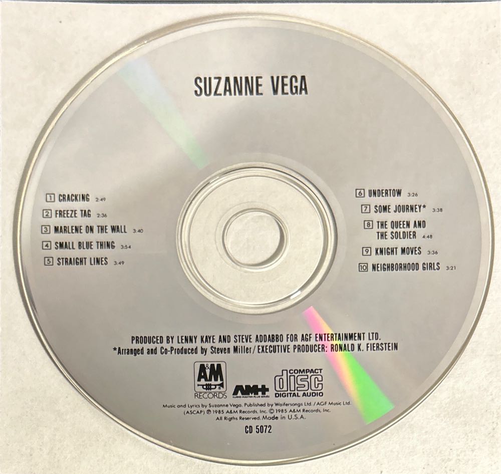 Suzanne Vega - Vega, Suzanne (CD - 36) music collectible [Barcode 075021507227] - Main Image 4