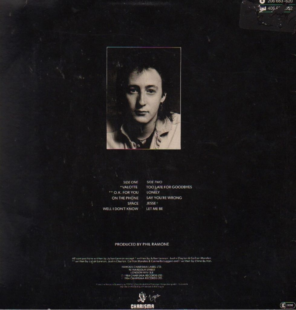 Valotte - Lennon, Julian (12”) music collectible - Main Image 2
