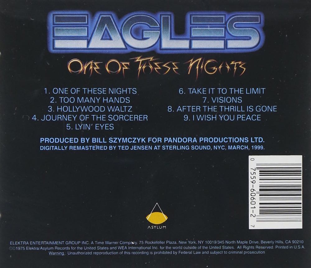 One of these Nights - Eagles, The (CD) music collectible - Main Image 2