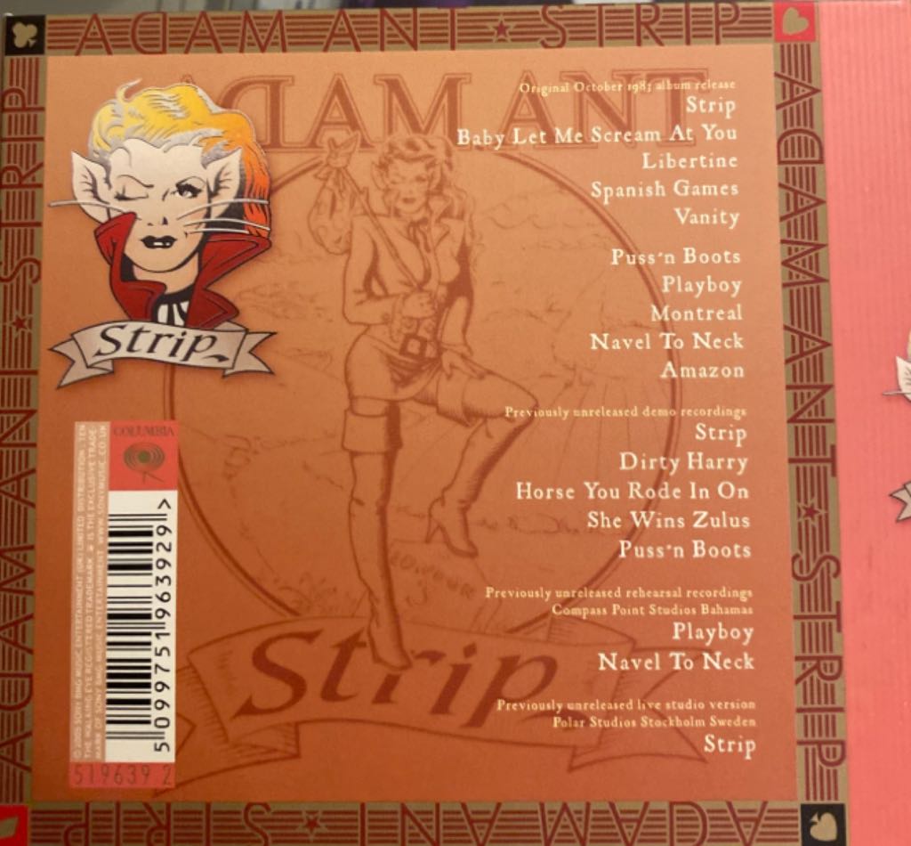 Strip - Adam Ant (CD - 65) music collectible [Barcode 5099751963929] - Main Image 2