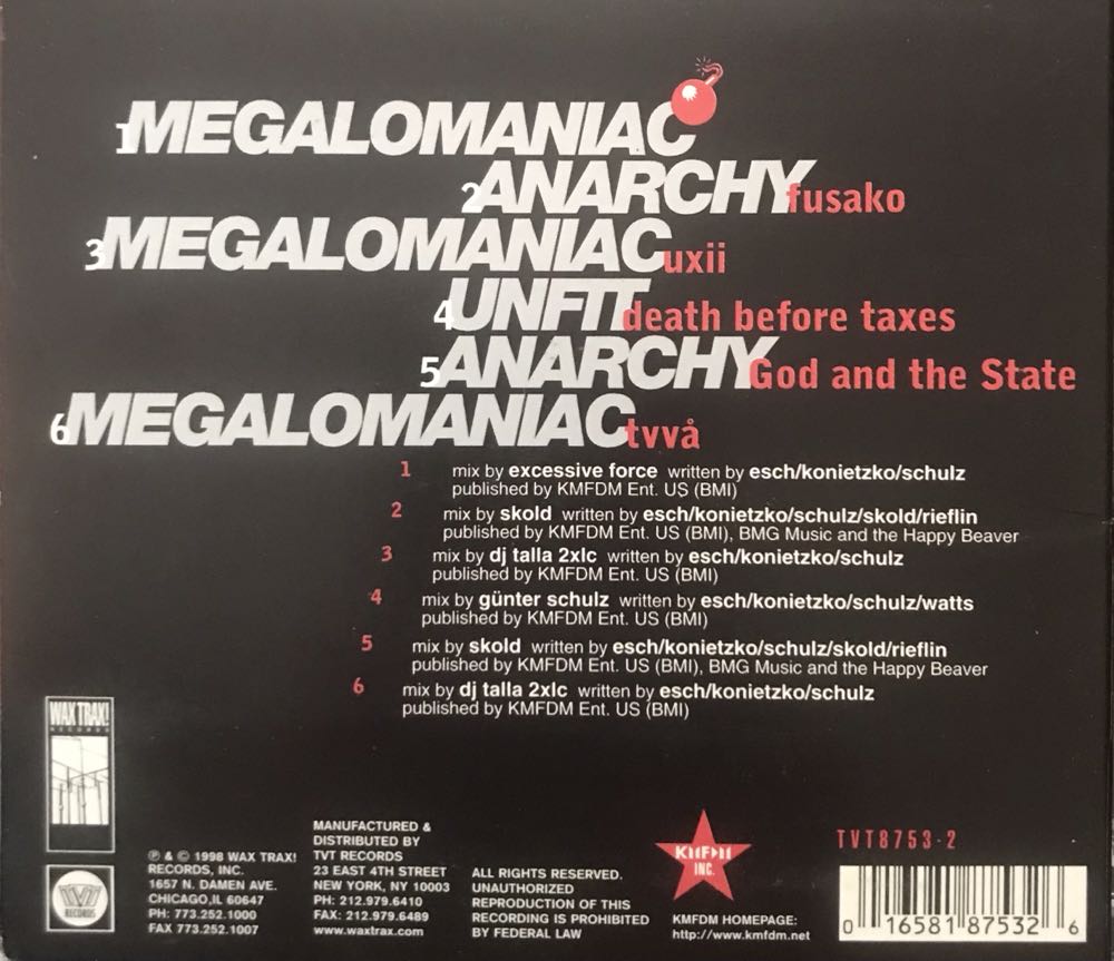 KMFDM - KMFDM (CD) music collectible [Barcode 016581875326] - Main Image 2