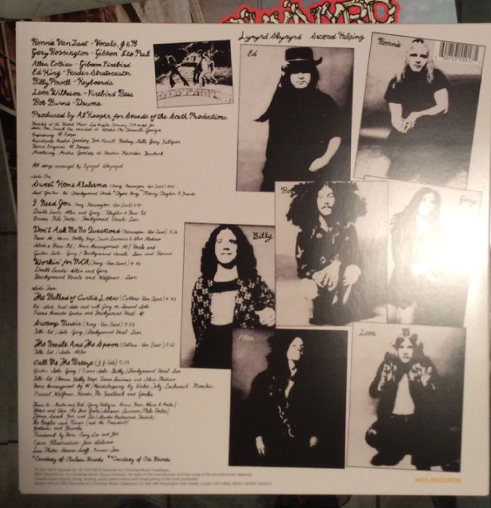 Second Helping - Lynyrd Skynyrd (12” - 37) music collectible [Barcode 600753550175] - Main Image 2