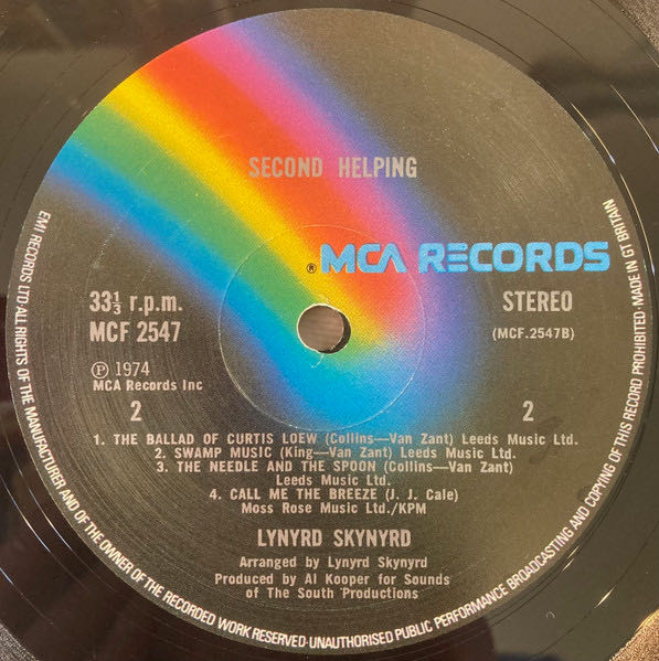 Second Helping - Lynyrd Skynyrd (12” - 37) music collectible [Barcode 600753550175] - Main Image 4
