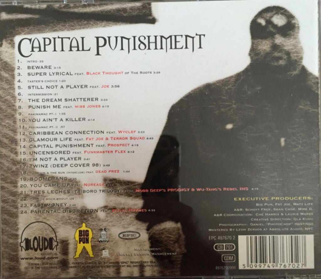 Capital Punishment - Big Pun (CD) music collectible [Barcode 5099749767027] - Main Image 2