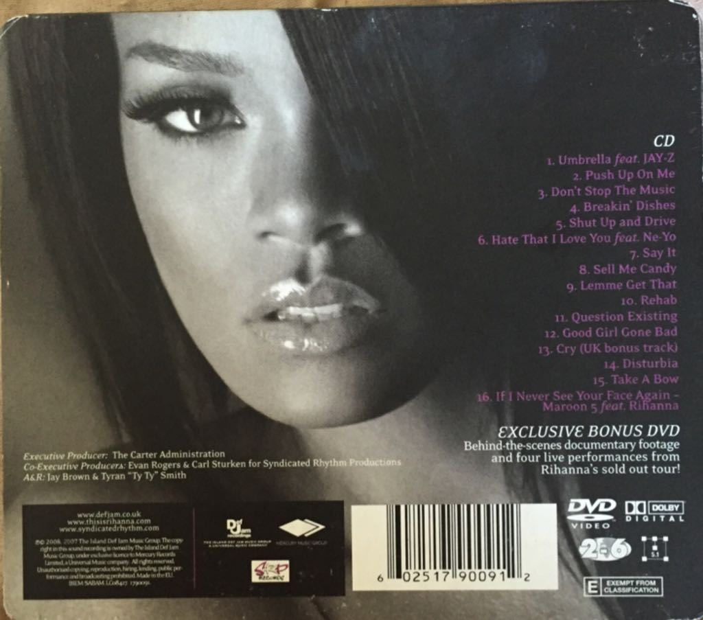 Good Girl Gone Bad - Rihanna (CD) music collectible [Barcode 602517900912] - Main Image 2