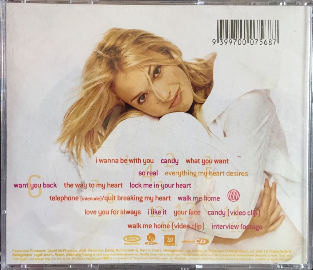 I Wanna Be With You - Mandy Moore (CD) music collectible [Barcode 9399700075687] - Main Image 2